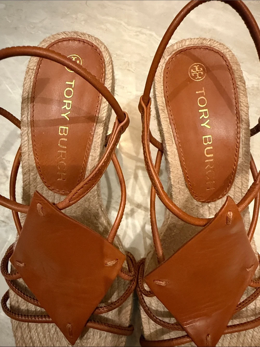 Tory Burch cognac leather